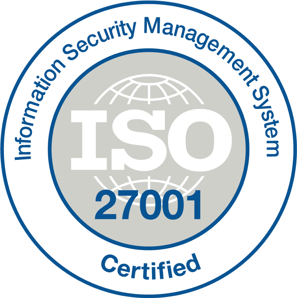 ISO 27001 artwork — verify certification status with Nusafir